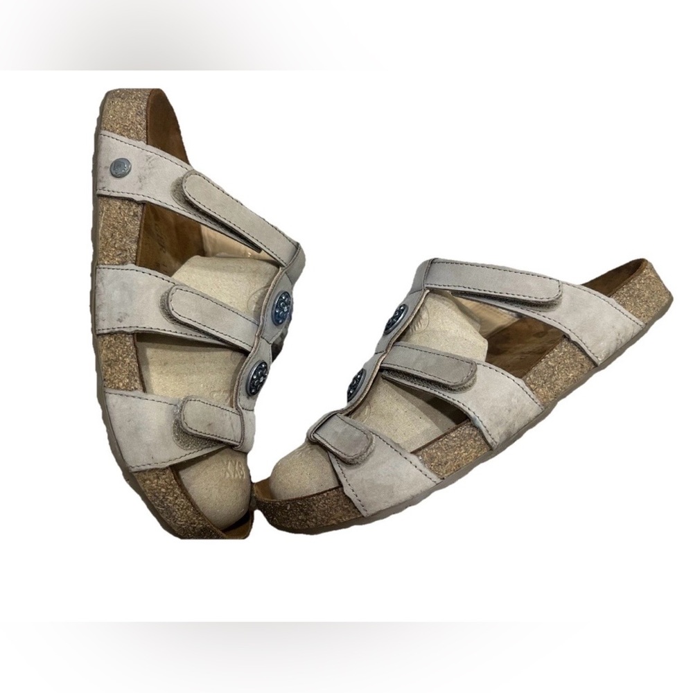 Haflinger Women's Leather Alice Sandals Summer Slides Open Toe‎ Size 10 US - Picture 6 of 8